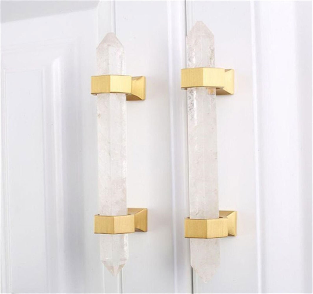 Natural Crystal Cabinet Handles and Knobs