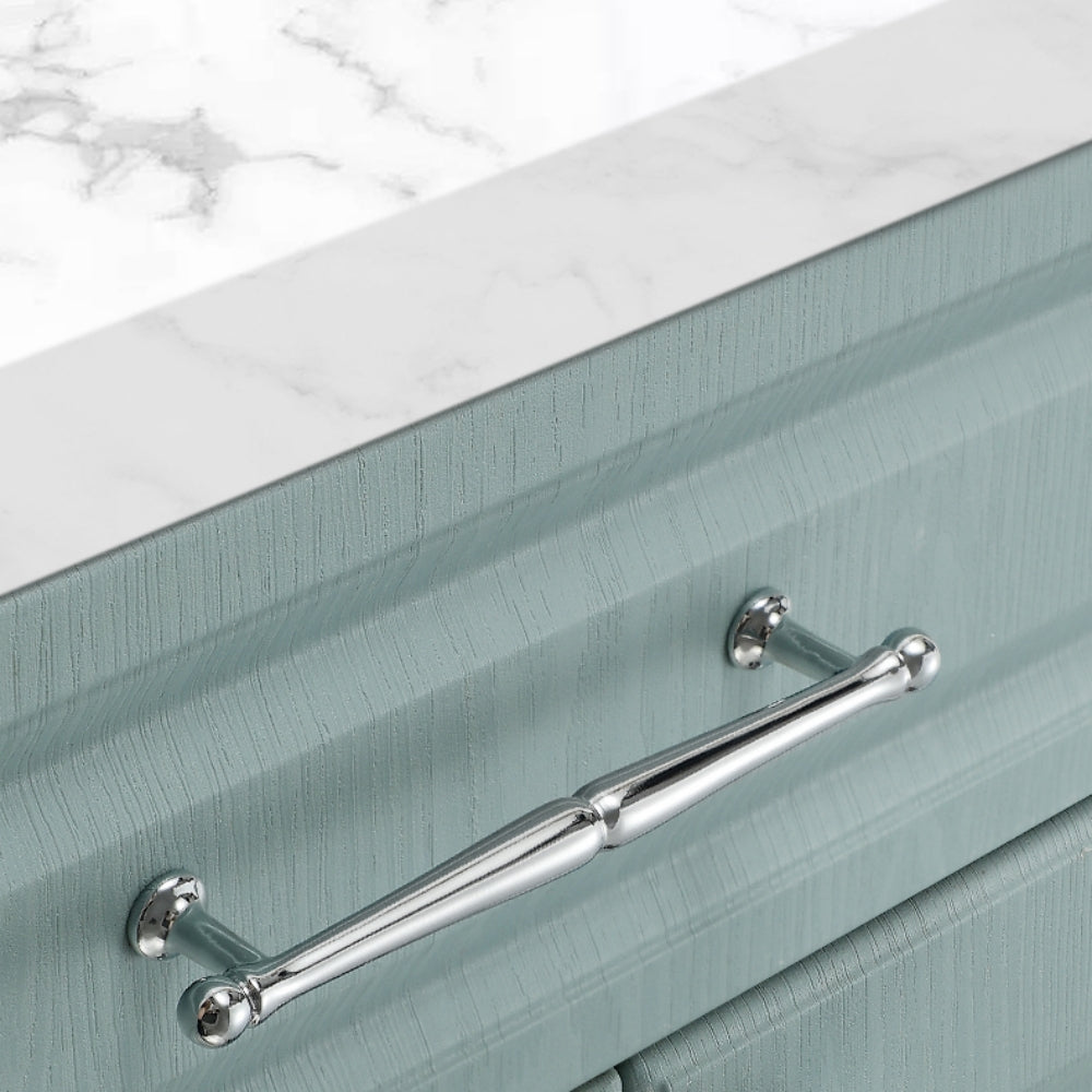 Bright Chrome Brass Drawer Handles