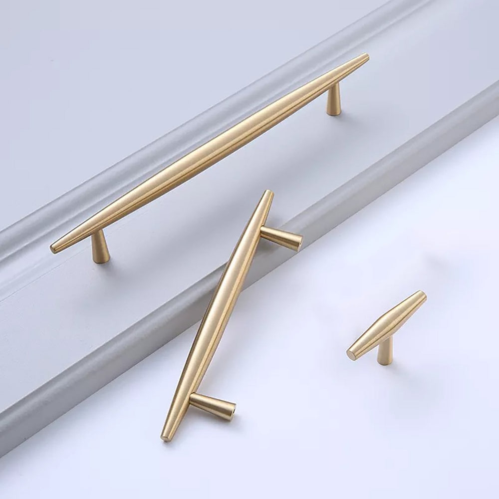 Modern Solid Brass Kitchen Cabinet Handles