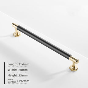 Modern Aluminium Alloy Two Toned Cabinet Handles