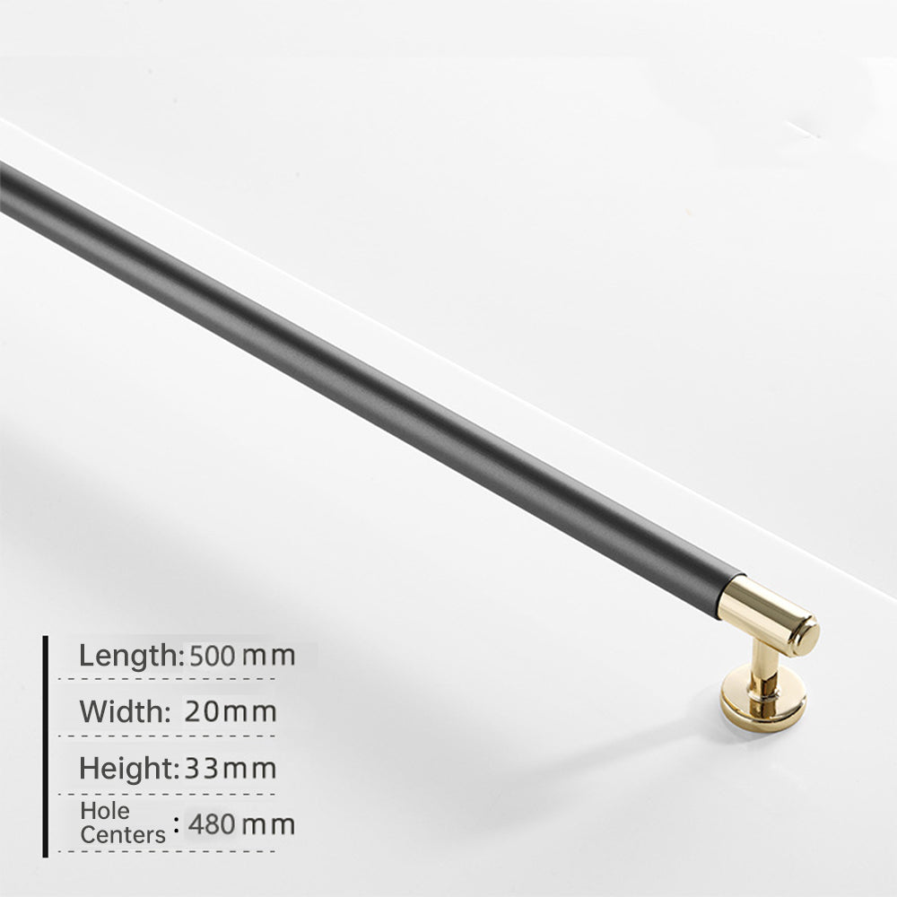 Modern Aluminium Alloy Two Toned Cabinet Handles