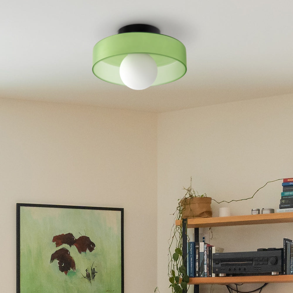 Modern Glass Round Glass Ceiling Light