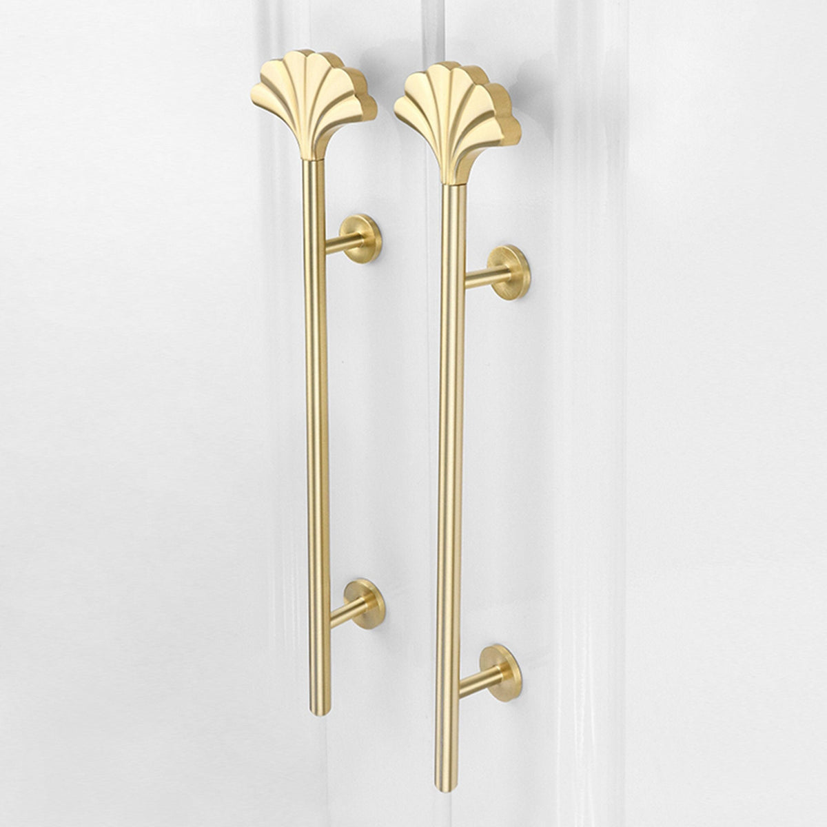 Gold Long Fan Pattern Cabinet Bar Handle
