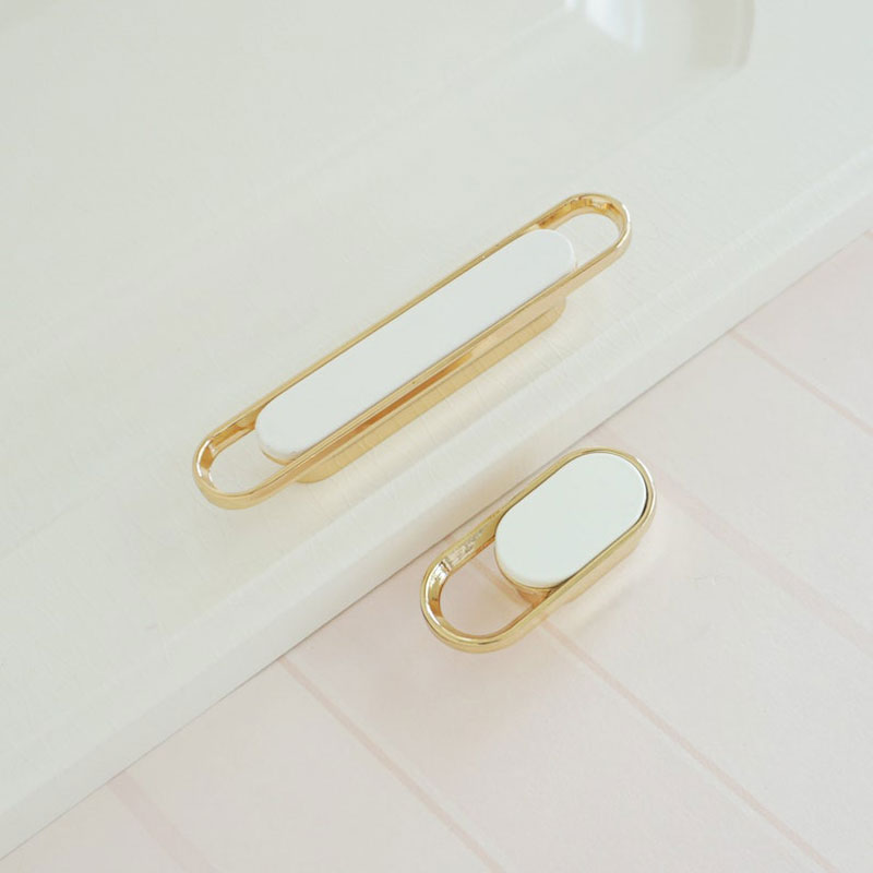 Brushed Brass Drawer Pull Handles