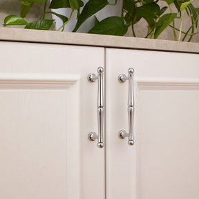 Bright Chrome Brass Drawer Handles