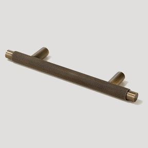 Brass Knurled T-Bar Cabinet Handles