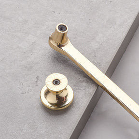 Modern Polished Gold Wardrobe Bar Handles