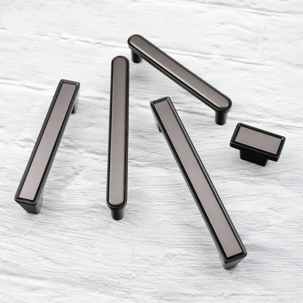 Modern Square Zinc Alloy Kitchen Cabinet Pulls for Deco