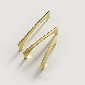 Solid Brass Gold Arch Cabinet Handles