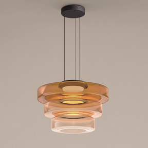 Modern Multi-Layer Glass Pendant Ceiling Light