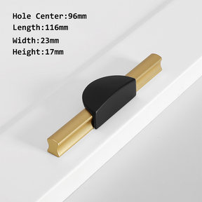 Gold&Black Semicircle Drawer Handles