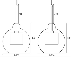 Modern Decor Chiswick Glass Pendant Light -Homdiy