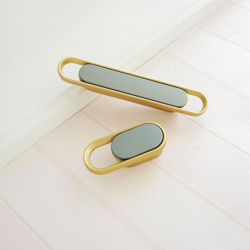 Brushed Brass Drawer Pull Handles