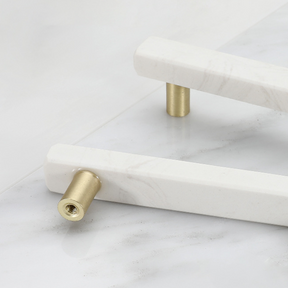 White Marble Cabinets Pulls