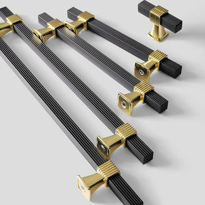 Square Striped Cabinet Bar Handles