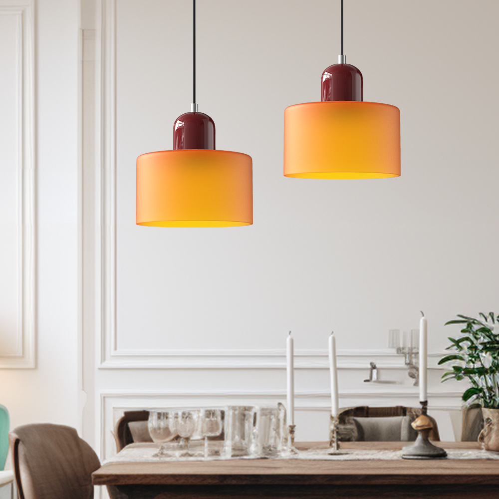 Modern Bauhaus Glass Pendant Light