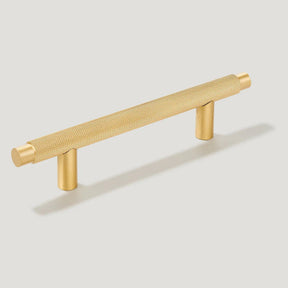 Brass Knurled T-Bar Cabinet Handles