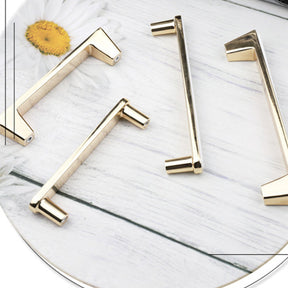 Modern Square Zinc Alloy Kitchen Cabinet Pulls for Deco