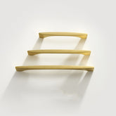 Solid Brass Gold Arch Cabinet Handles