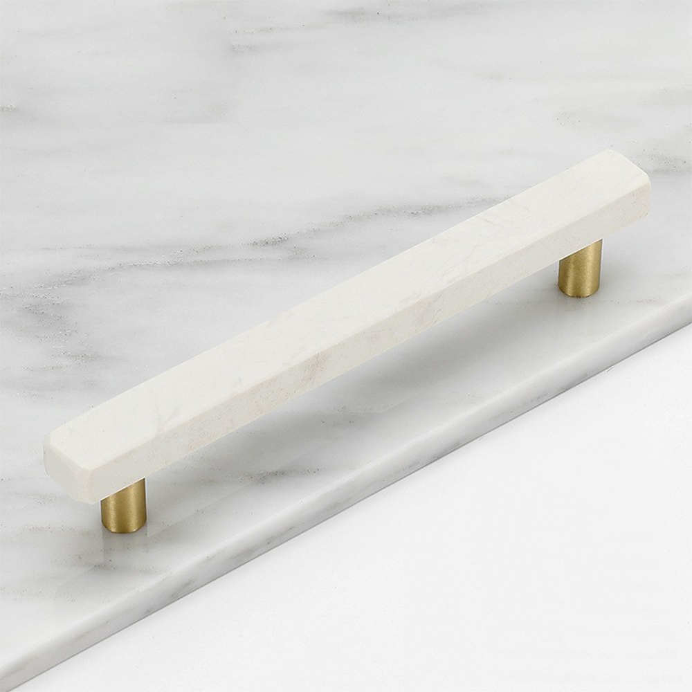 White Marble Cabinets Pulls