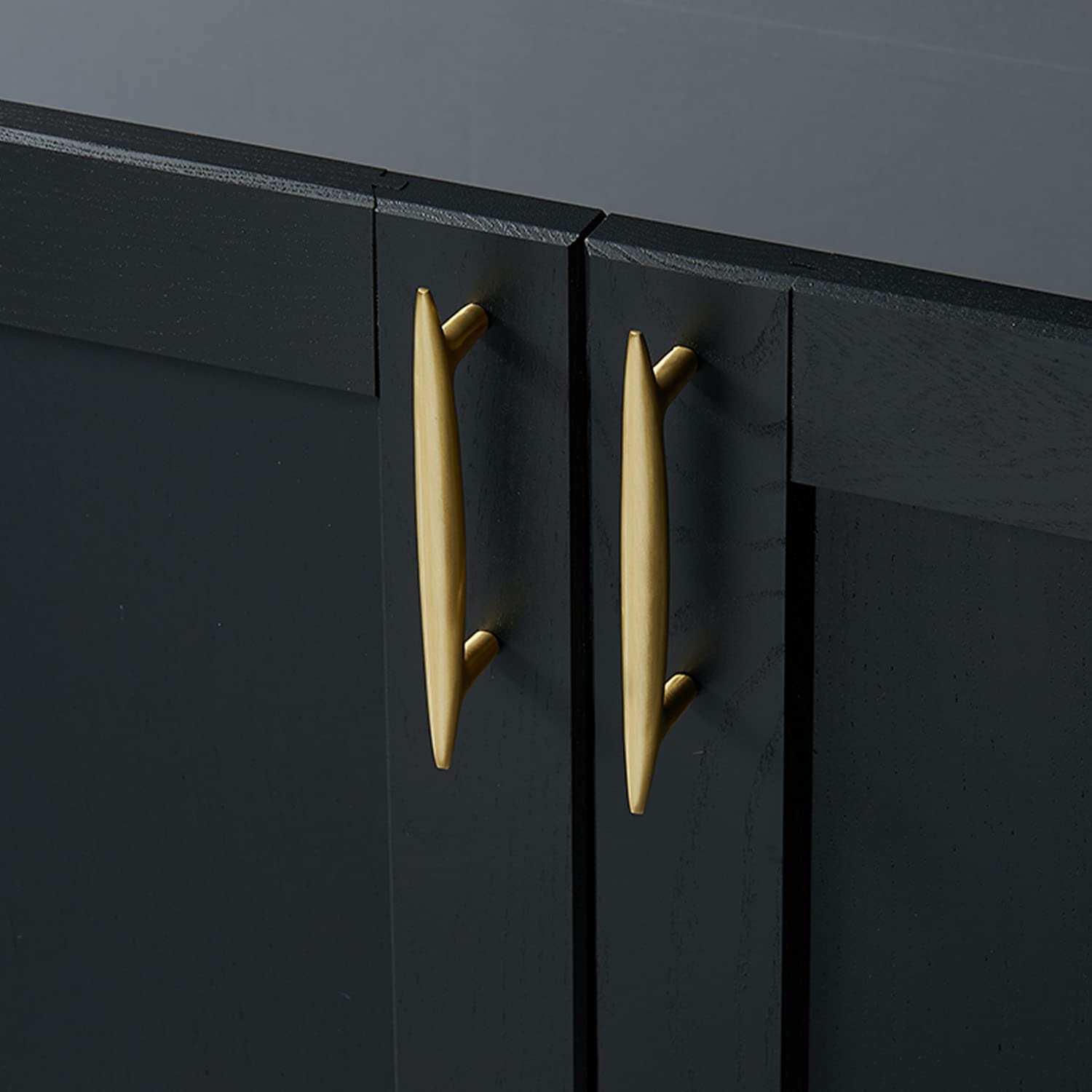 Unique Brushed Brass Cabinet Handles