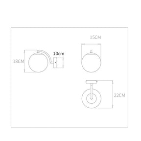 Modern Corridor Glass Wall Lights