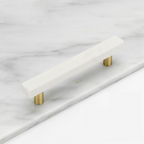 White Marble Cabinets Pulls