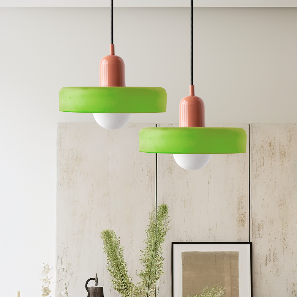 Colorful Bauhaus Modern Glass Ceiling Pendant Light