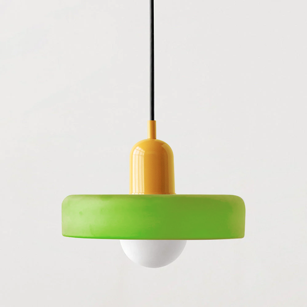 Colorful Bauhaus Modern Glass Ceiling Pendant Light