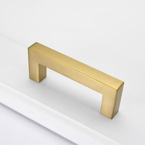 Brushed Brass Square Bar Handles