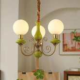 Modern Bubble Art Green Chandelier Light