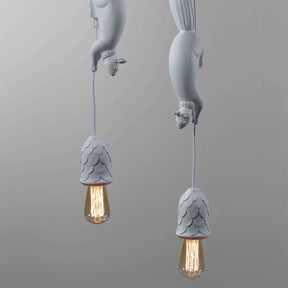 Cute Resin Squirrel Ceiling Pendant Light