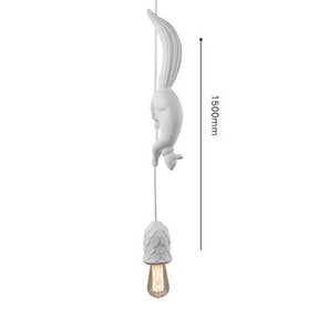 Cute Resin Squirrel Ceiling Pendant Light