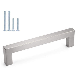 Brushed Nickel Square Bar Handles