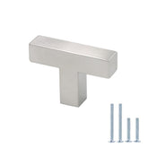 Brushed Nickel Square Bar Handles