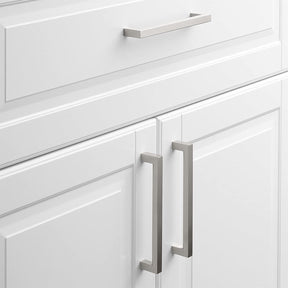 Brushed Nickel Square Bar Handles