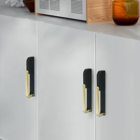 Gold&Black Hollow Wardrobe Cabinet Handles