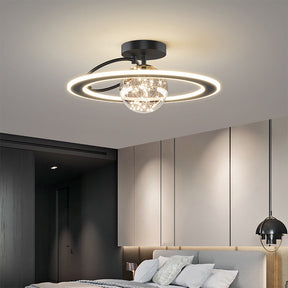 Luxury Golden Starry Glass Ceiling Lamp