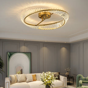 Modern Round Crystal Ceiling Lamp For Master Bedroom