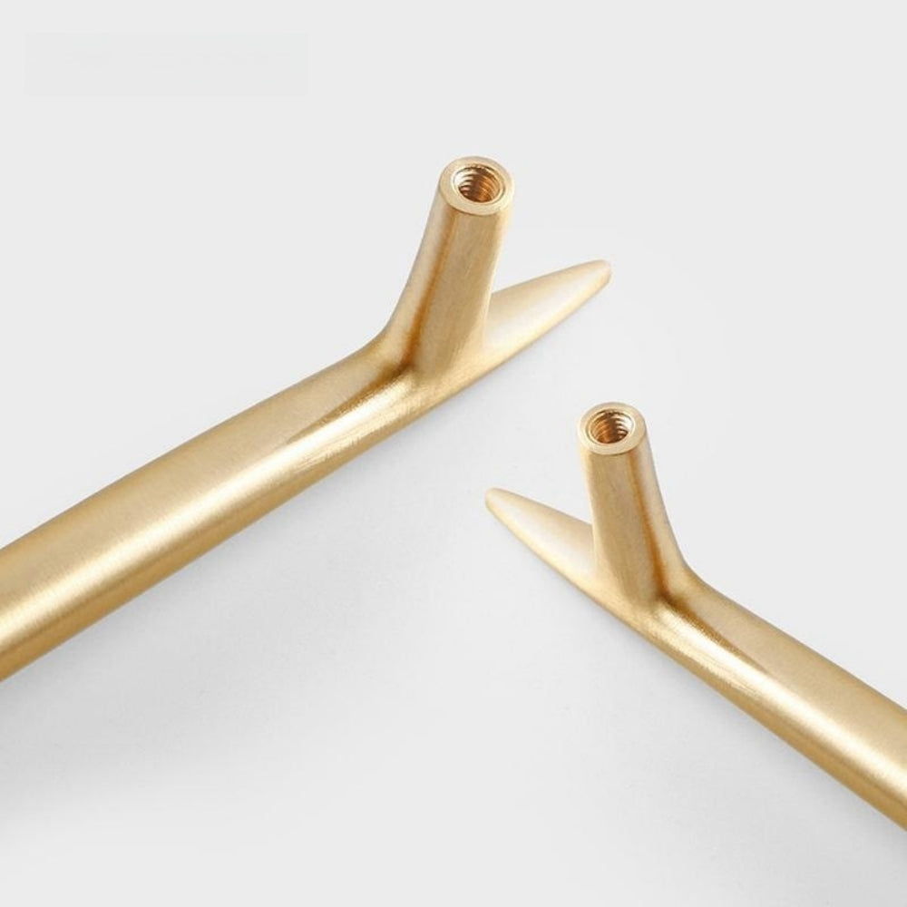 Modern Solid Brass Kitchen Cabinet Handles