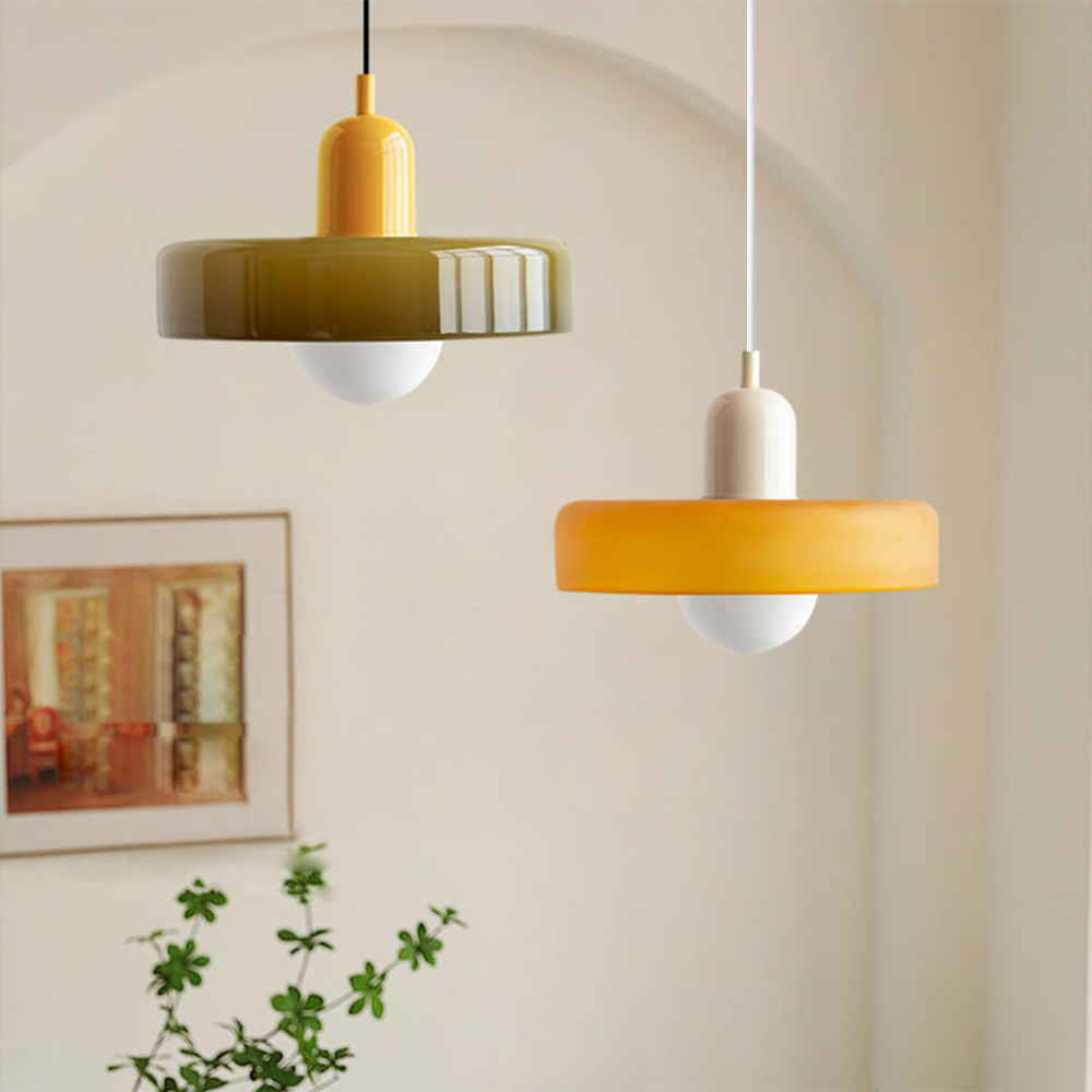 Colorful Bauhaus Modern Glass Ceiling Pendant Light