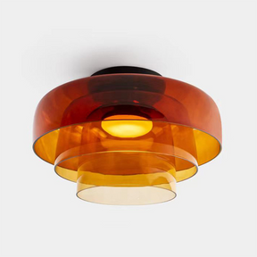 Medieval Simple Multi-Layer Glass Ceiling Light