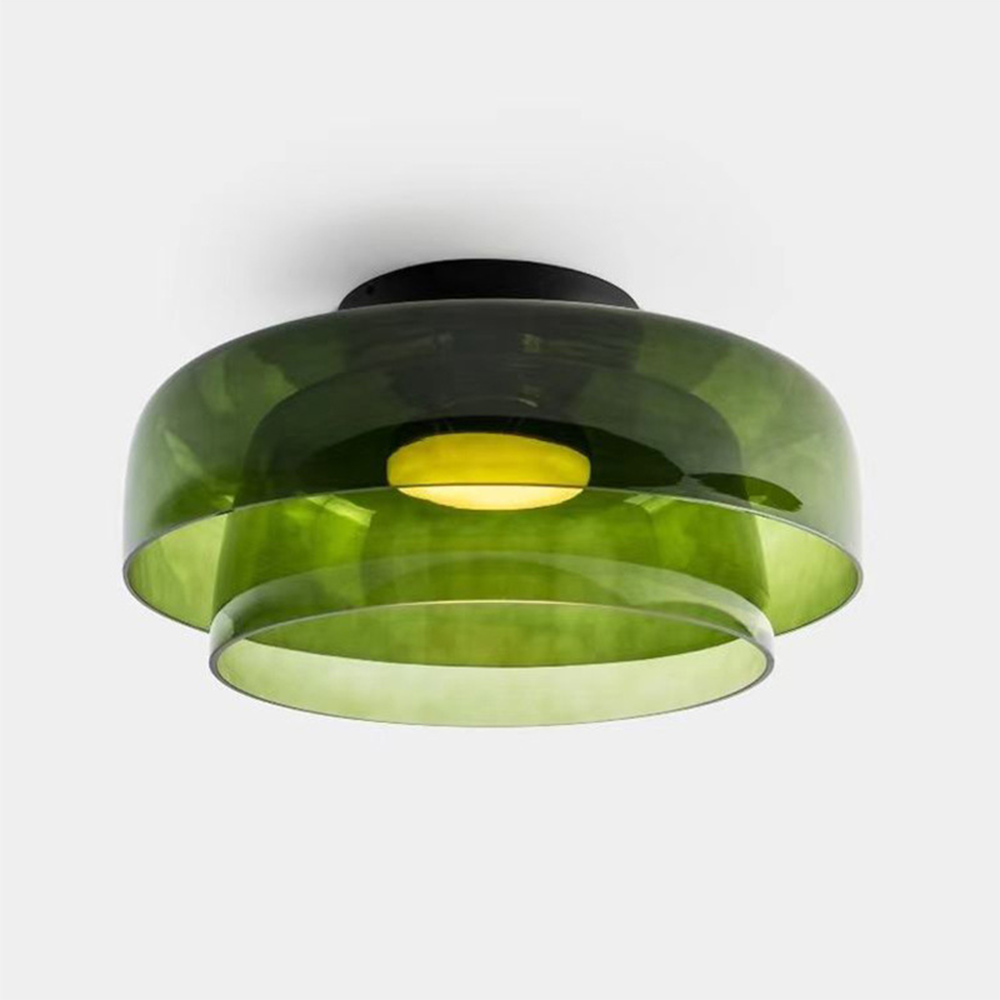 Medieval Simple Multi-Layer Glass Ceiling Light