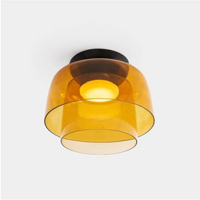 Medieval Simple Multi-Layer Glass Ceiling Light