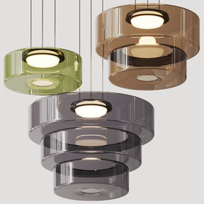 Modern Multi-Layer Glass Pendant Ceiling Light