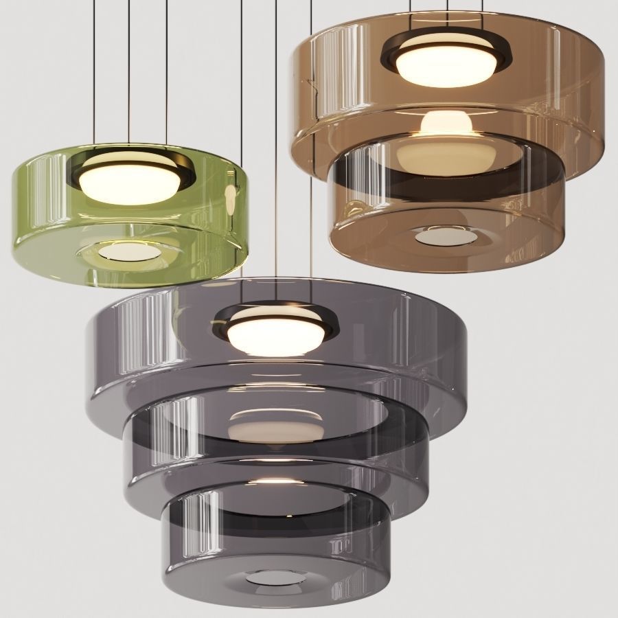 Modern Multi-Layer Glass Pendant Ceiling Light