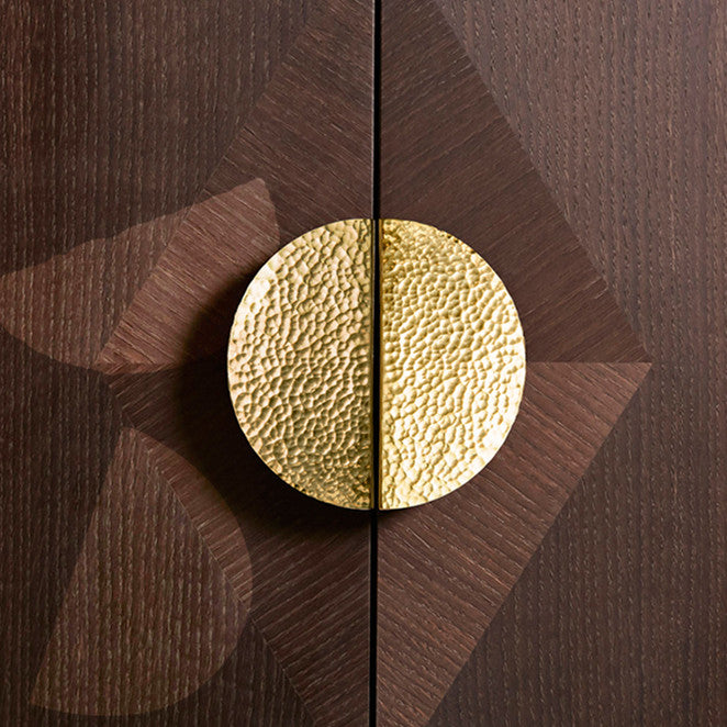 Polished Brass Semicircle Cabinet Handles