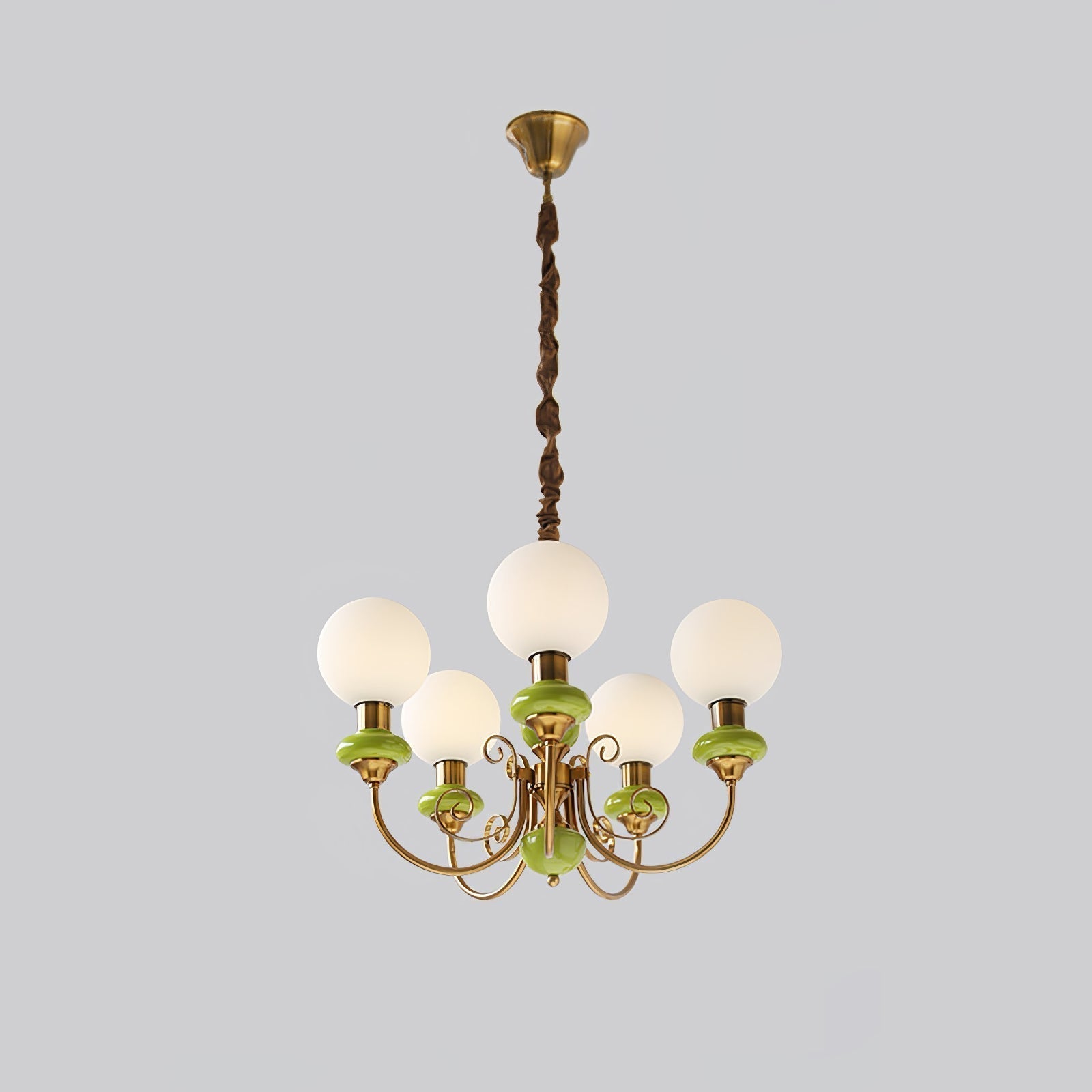 Modern Bubble Art Green Chandelier Light