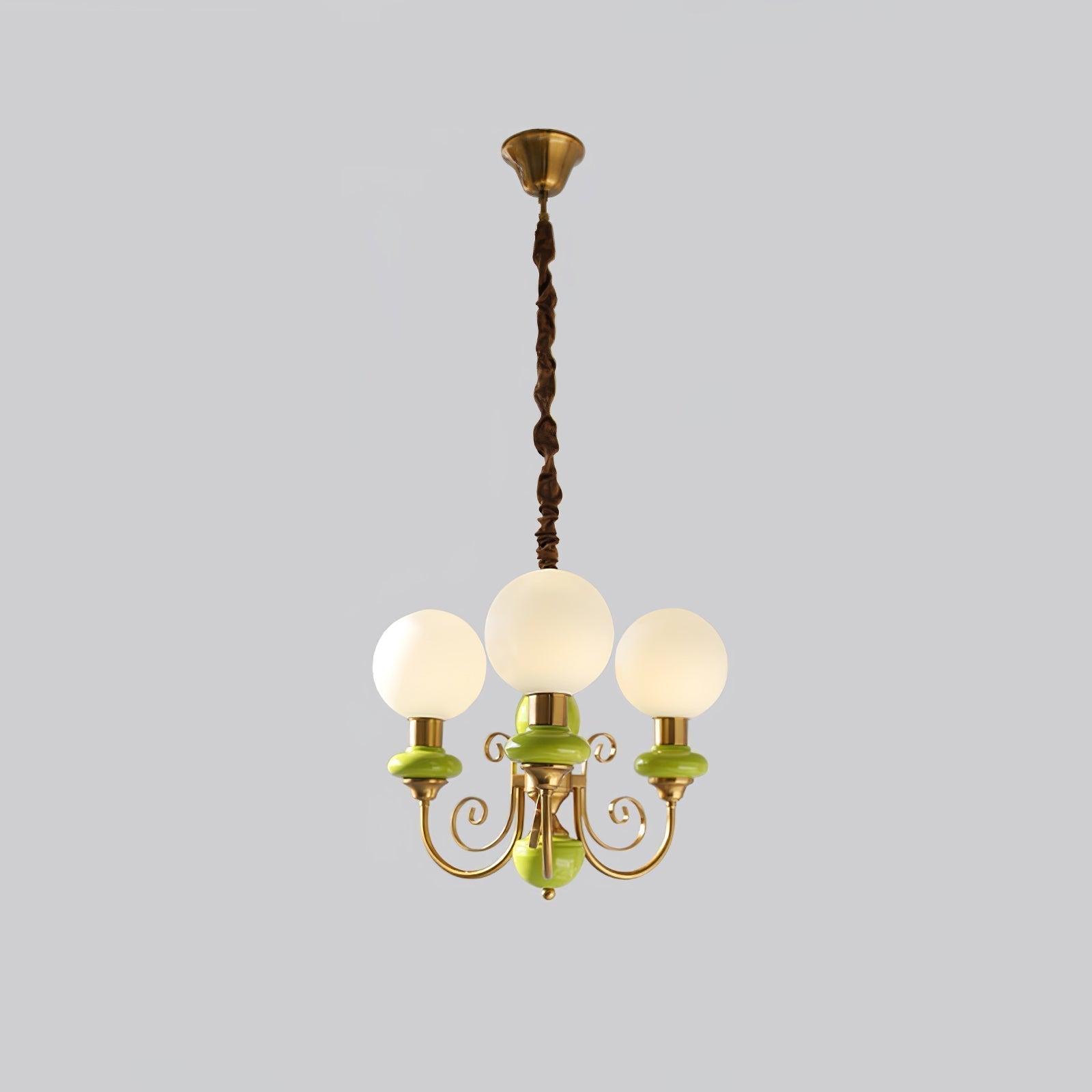 Modern Bubble Art Green Chandelier Light