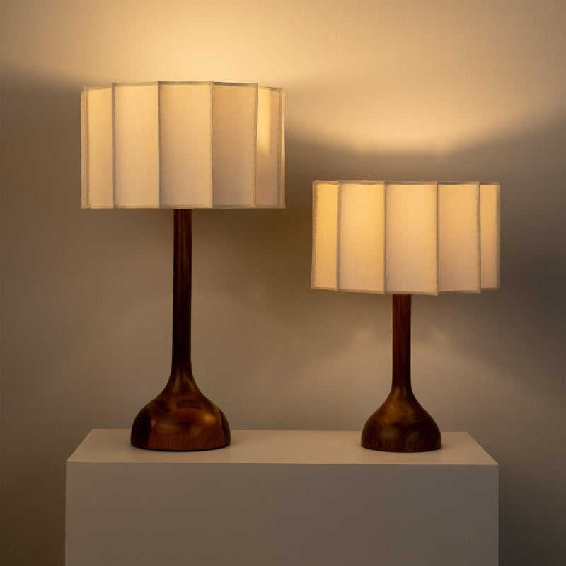 Middle Century Designer Wood Table Lamp